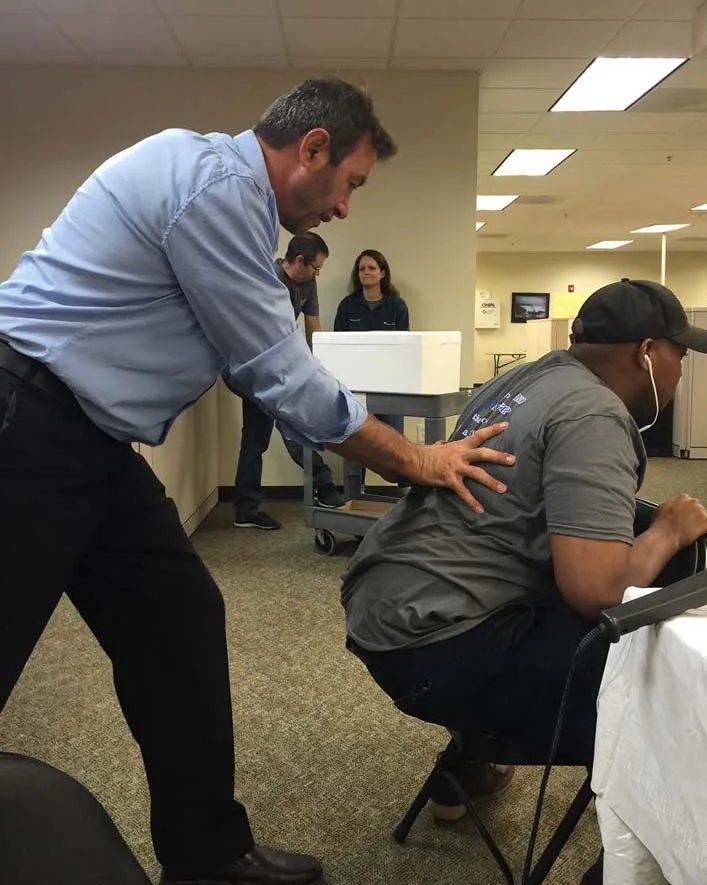 Dr. Edmond Zlotea treating a patient at MedPlus in Dothan, AL